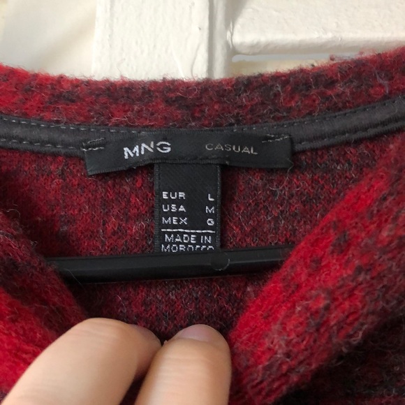 Mango Brushed Oversized Check Sweater - Picture 7 of 7